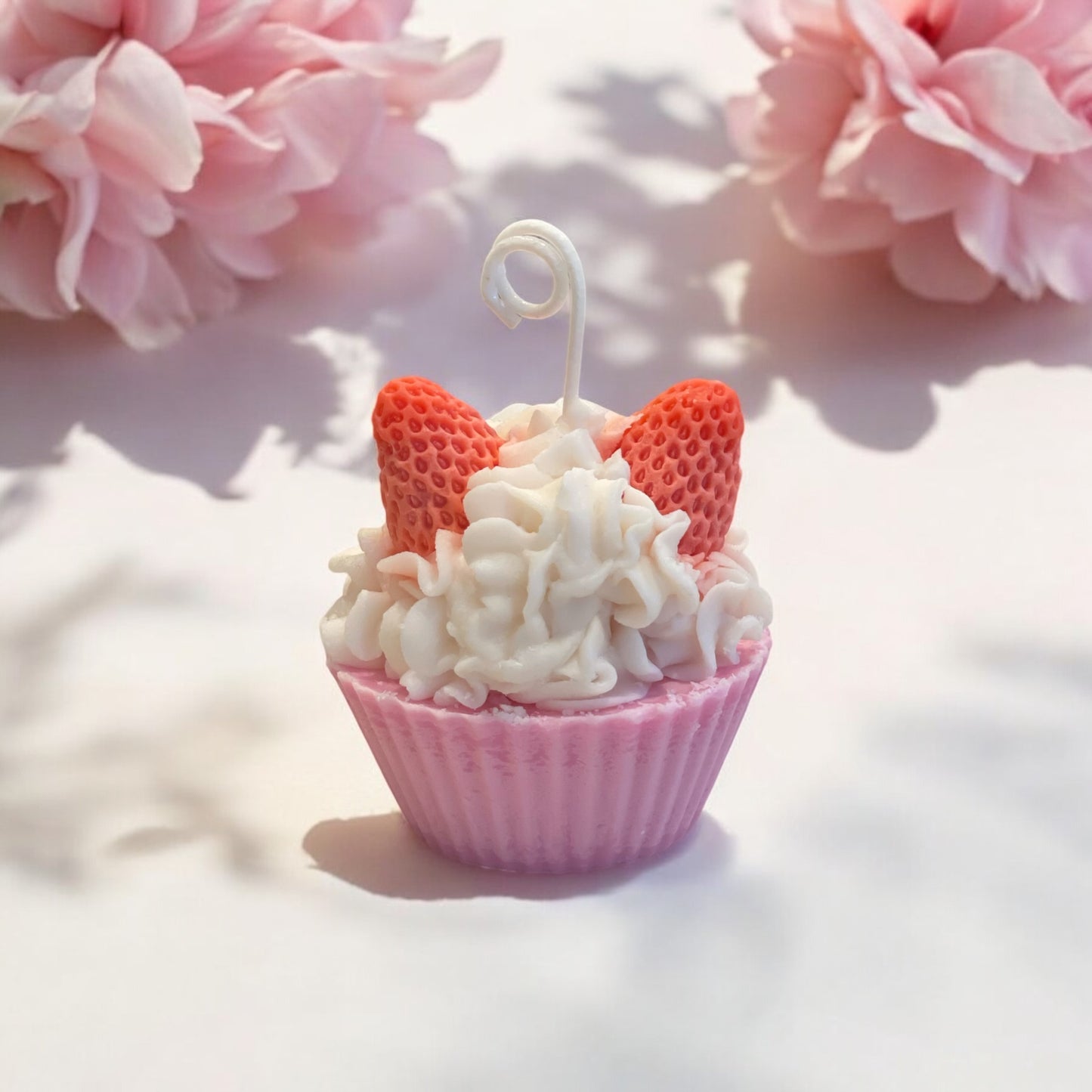 Strawberry Shortcake Cupcake Candle