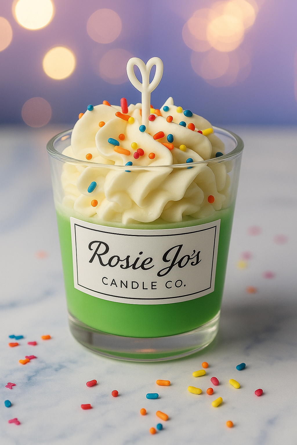 Rainbow Confetti Confection Candle
