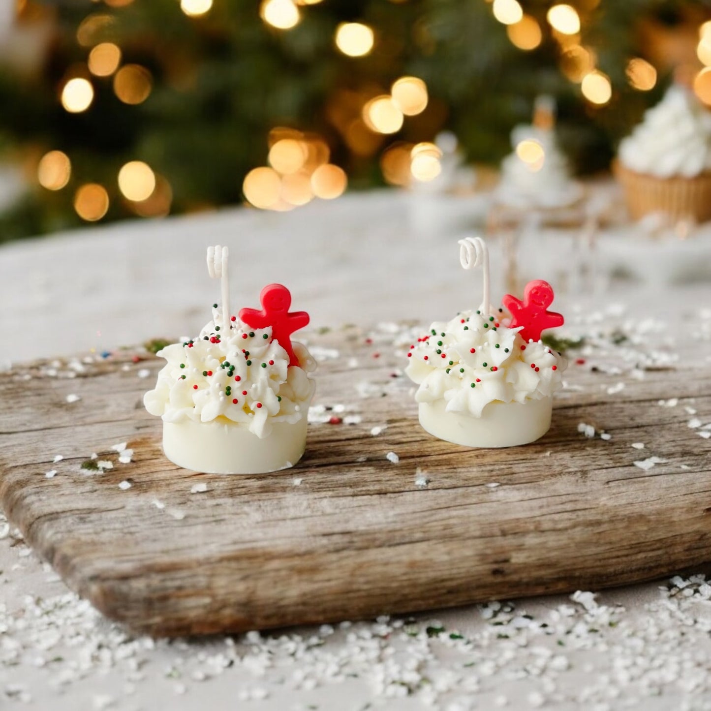 Vela de pastel de jengibre del país de las maravillas
