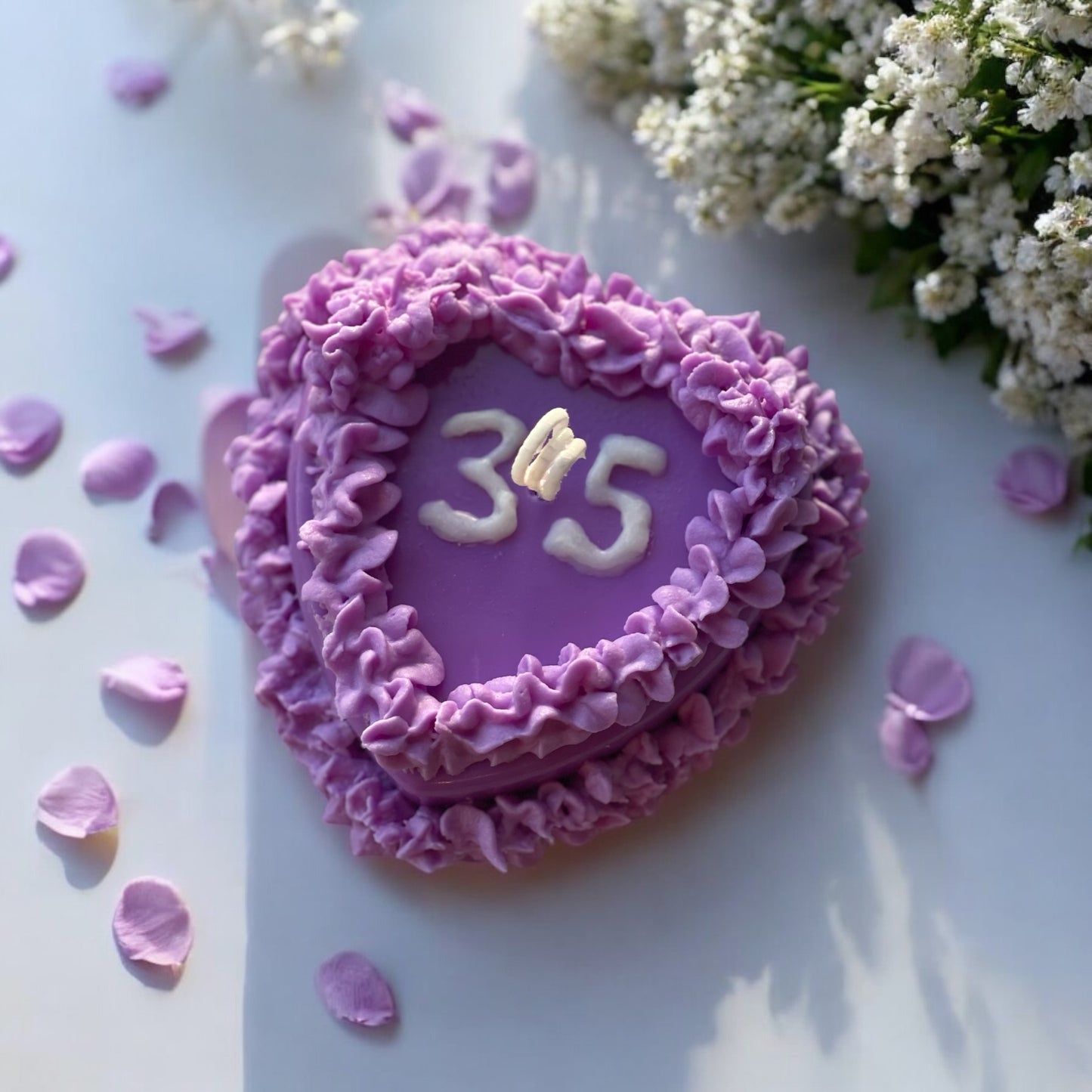 Signature Heart Cake Candle