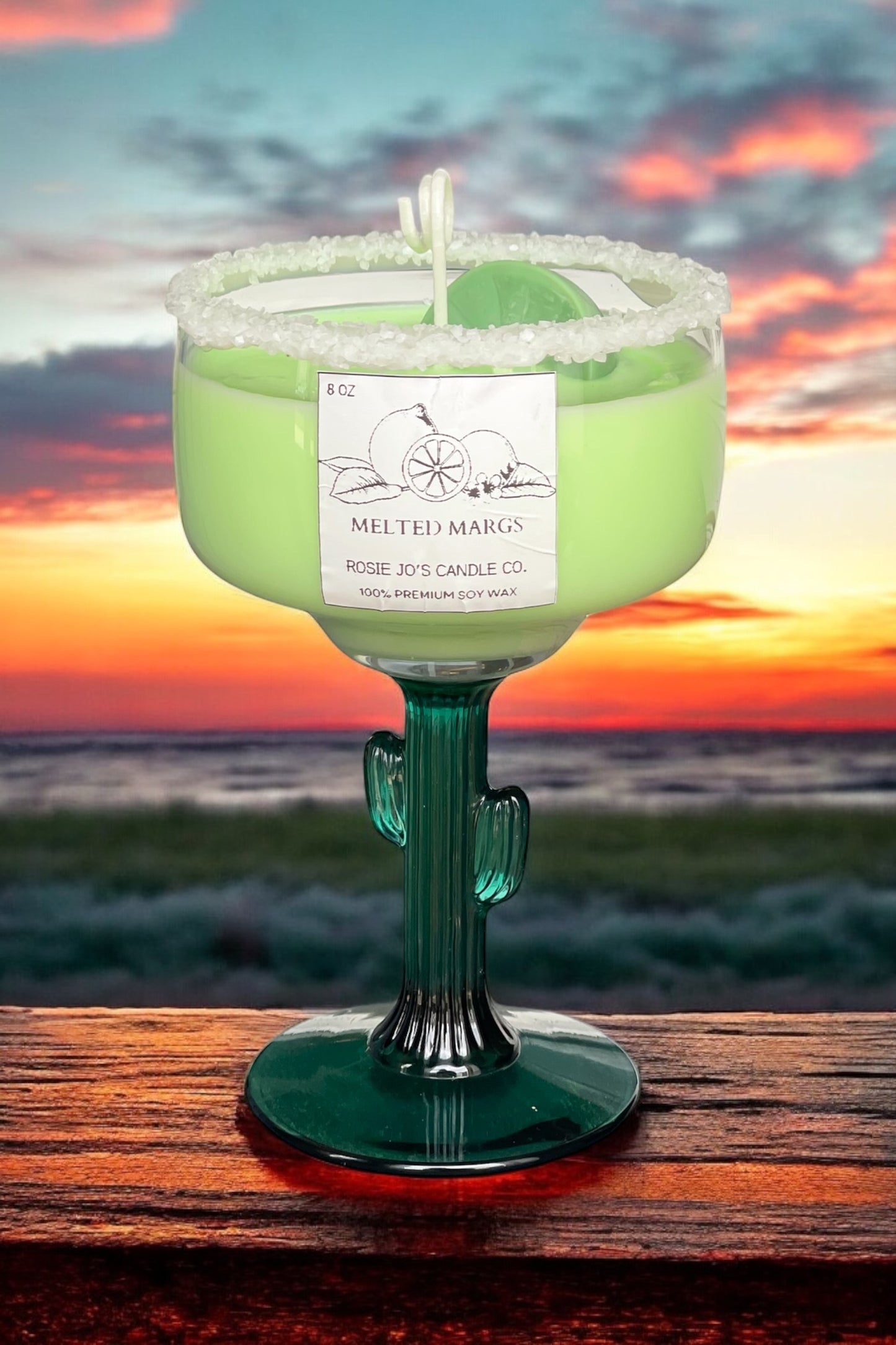 Melted Marg Candle